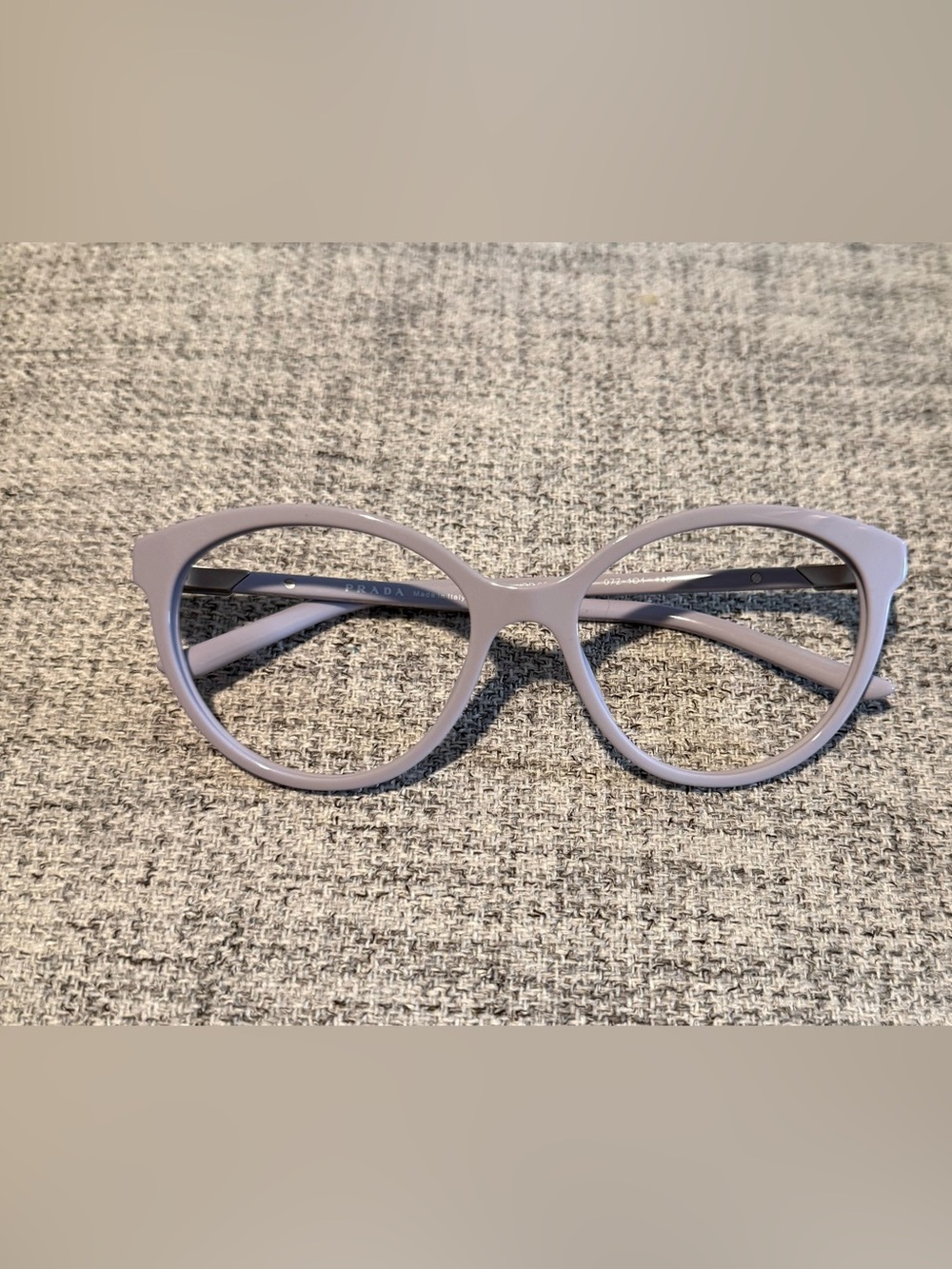 Prada Lilac Round Cat-Eye Glasses